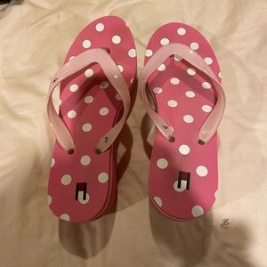 Tommy Hilfiger wedge flip flops